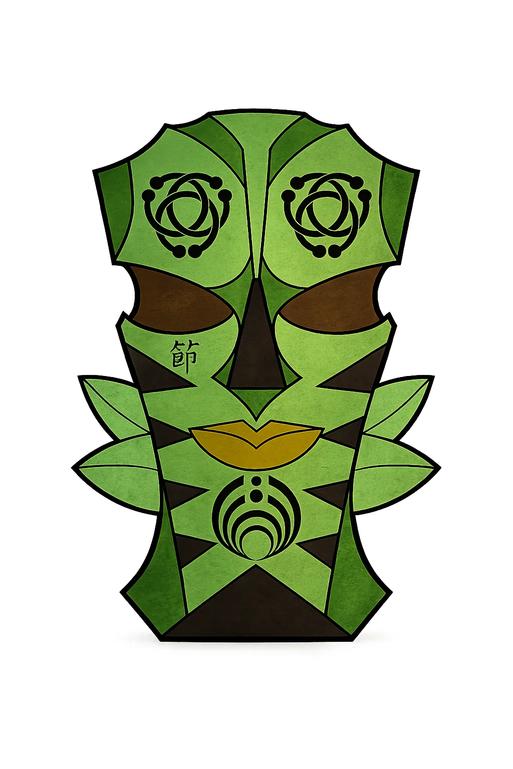 Tiki Warrior Mask