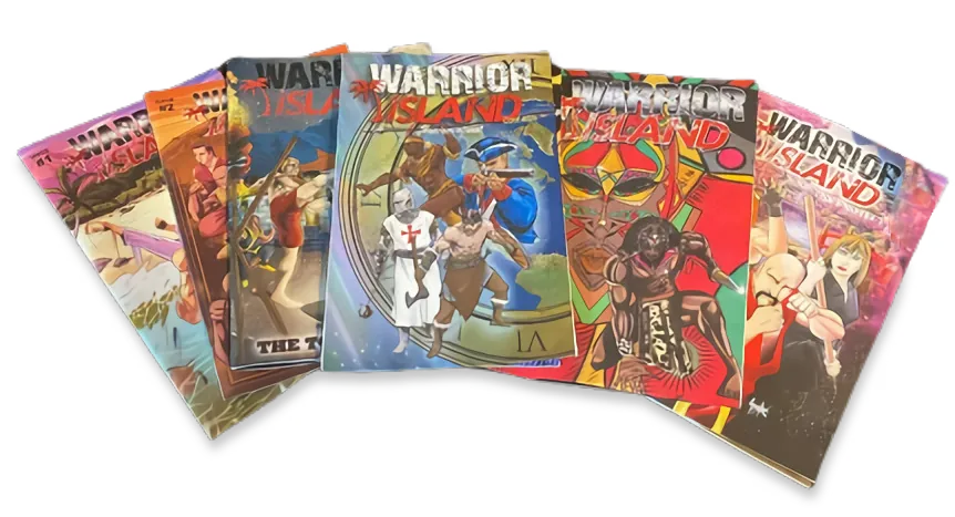 Warrior Island Comic Book Covers