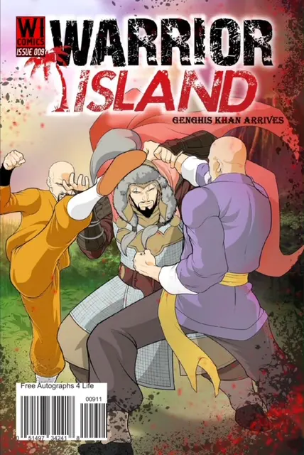 Warrior Island Issue 9 - Genghis Khan Arrives comic cover